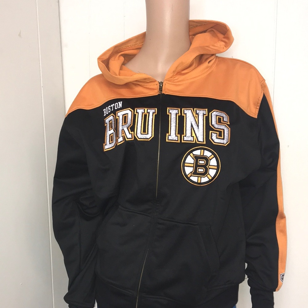 Boston Bruins hockey jacket size youth extra-large